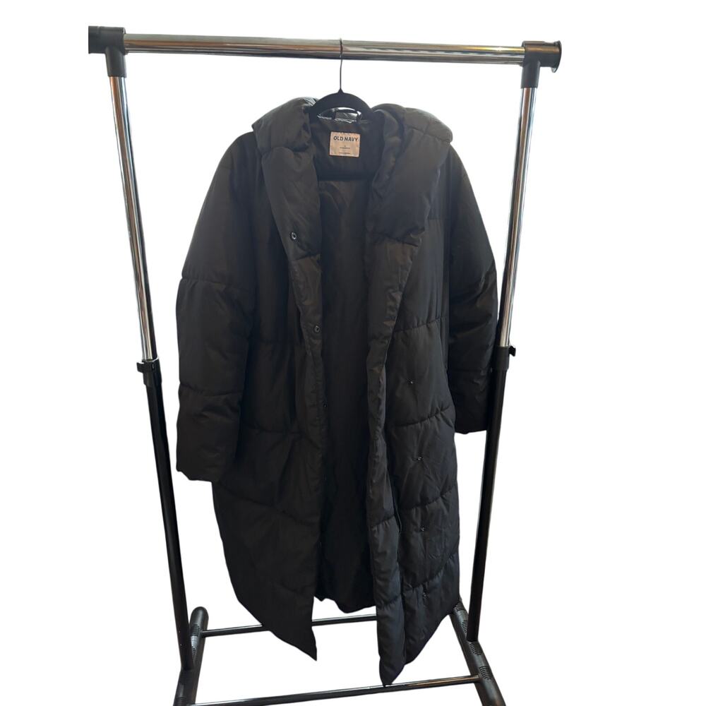 Old Navy Women’s Black Long Puffer Winter Coat